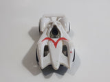 2008 Hot Wheels Speed Racer Movie Mach 6 White Plastic Die Cast Toy Car Vehicle OH5