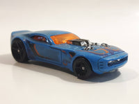 2009 Hot Wheels Color Shifters Nitro Doorslammer Aston Martin Blue and to Dark Blue Die Cast Toy Car Vehicle