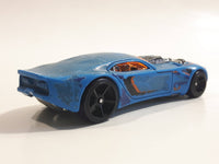 2009 Hot Wheels Color Shifters Nitro Doorslammer Aston Martin Blue and to Dark Blue Die Cast Toy Car Vehicle