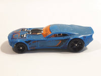 2009 Hot Wheels Color Shifters Nitro Doorslammer Aston Martin Blue and to Dark Blue Die Cast Toy Car Vehicle