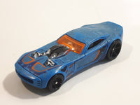 2009 Hot Wheels Color Shifters Nitro Doorslammer Aston Martin Blue and to Dark Blue Die Cast Toy Car Vehicle