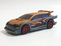 2004 Hot Wheels Night Breed Flight 03 Satin Bronze Orange with Grey Die Cast Toy Car Vehicle