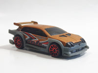 2004 Hot Wheels Night Breed Flight 03 Satin Bronze Orange with Grey Die Cast Toy Car Vehicle