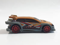 2004 Hot Wheels Night Breed Flight 03 Satin Bronze Orange with Grey Die Cast Toy Car Vehicle