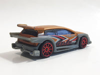 2004 Hot Wheels Night Breed Flight 03 Satin Bronze Orange with Grey Die Cast Toy Car Vehicle