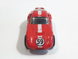 2007 Hot Wheels Shelby Cobra Daytona Coupe Enamel Red Die Cast Toy Car Vehicle