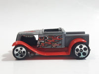 2004 Hot Wheels Tat Rods Hooligan Matte Grey Die Cast Toy Car Hot Rod Vehicle