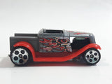 2004 Hot Wheels Tat Rods Hooligan Matte Grey Die Cast Toy Car Hot Rod Vehicle