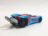 2018 Hot Wheels Experimotors Tooligan Blue Plastic Body Die Cast Toy Tool Wrench Car Vehicle