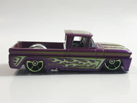 2013 Hot Wheels HW Showroom: HW Hot Trucks Custom '62 Chevy Truck Metalflake Purple Die Cast Toy Car Vehicle