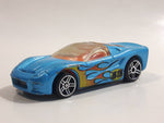 2009 Hot Wheels Airshot Super Drop 40 Somethin' Light Satin Blue Die Cast Toy Car Vehicle