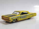 2007 Hot Wheels Taxi Rods '64 Impala Yellow Die Cast Toy Classic Car Vehicle