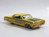 2007 Hot Wheels Taxi Rods '64 Impala Yellow Die Cast Toy Classic Car Vehicle