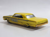 2007 Hot Wheels Taxi Rods '64 Impala Yellow Die Cast Toy Classic Car Vehicle