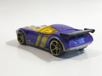 2011 Hot Wheels Thrill Racers Highway Nerve Hammer Purple Die Cast Toy Car Vehicle