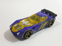 2011 Hot Wheels Thrill Racers Highway Nerve Hammer Purple Die Cast Toy Car Vehicle