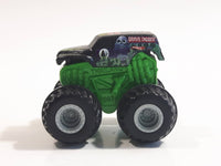 Hot Wheels Monster Jam Minis Grave Digger Miniature Truck Black and Bright Green Die Cast Toy Car Vehicle