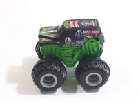 Hot Wheels Monster Jam Minis Grave Digger Miniature Truck Black and Bright Green Die Cast Toy Car Vehicle