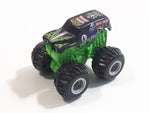 Hot Wheels Monster Jam Minis Grave Digger Miniature Truck Black and Bright Green Die Cast Toy Car Vehicle