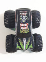 Hot Wheels Monster Jam Minis Grave Digger Miniature Truck Black and Bright Green Die Cast Toy Car Vehicle