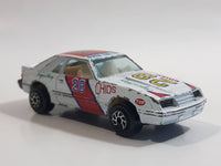 Yatming Ford Mustang Pace Car No. 1028 White Die Cast Toy Muscle Race Car Vehicle