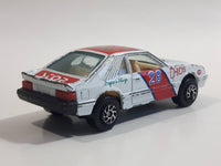 Yatming Ford Mustang Pace Car No. 1028 White Die Cast Toy Muscle Race Car Vehicle