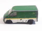 1994 Hot Wheels Auto City Corgi Transit Van Casting BP Green and White Die Cast Toy Car Vehicle