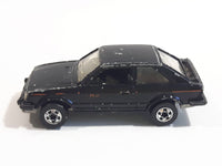 Hard to Find 1983 Hot Wheels Ford Escort Black Die Cast Toy Car Vehicle