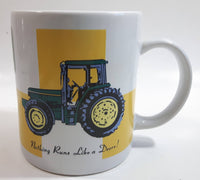 Gibson John Deere Tractors "Nothing Runs Like a Deere!" Ceramic Coffee Mug Farming Collectible