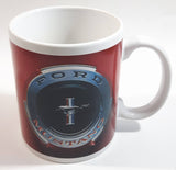 Ford Mustang Red and White Ceramic Coffee Mug