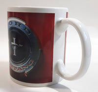 Ford Mustang Red and White Ceramic Coffee Mug