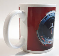 Ford Mustang Red and White Ceramic Coffee Mug