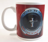 Ford Mustang Red and White Ceramic Coffee Mug