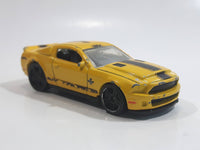 2011 Hot Wheels '10 Ford Shelby GT500 Super Snake Yellow Die Cast Toy Car Vehicle