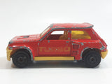 Vintage Majorette No. 255 Renault R 5 Turbo Red 1:53 Scale Die Cast Toy Car Vehicle