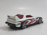 2004 Hot Wheels 2x Turbo Power Launcher 24 / Seven White Die Cast Toy Race Car Vehicle