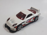 2004 Hot Wheels 2x Turbo Power Launcher 24 / Seven White Die Cast Toy Race Car Vehicle