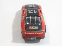 Unknown Brand Nascar Style Race Car #12 AMP Red and Black Die Cast Toy Car Vehicle