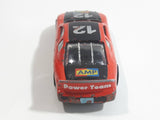 Unknown Brand Nascar Style Race Car #12 AMP Red and Black Die Cast Toy Car Vehicle