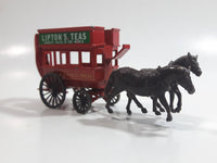 Lledo Days Gone DG-4 Lipton's Teas Horse Drawn Carriage Double Decker Bus Red Die Cast Toy Car Vehicle