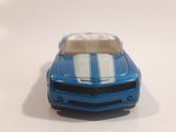 2008 Hot Wheels Camaro Convertible Concept Metalflake Blue Die Cast Toy Car Vehicle