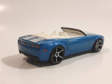 2008 Hot Wheels Camaro Convertible Concept Metalflake Blue Die Cast Toy Car Vehicle