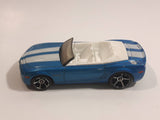 2008 Hot Wheels Camaro Convertible Concept Metalflake Blue Die Cast Toy Car Vehicle