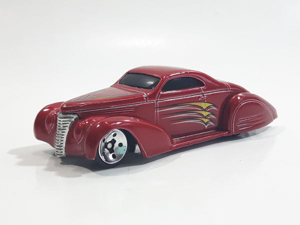 2003 Hot Wheels First Editions Swoop Coupe Red Die Cast Toy Low Rider Hot Rod Car Vehicle