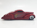 2003 Hot Wheels First Editions Swoop Coupe Red Die Cast Toy Low Rider Hot Rod Car Vehicle