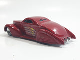 2003 Hot Wheels First Editions Swoop Coupe Red Die Cast Toy Low Rider Hot Rod Car Vehicle