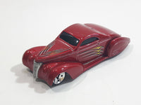 2003 Hot Wheels First Editions Swoop Coupe Red Die Cast Toy Low Rider Hot Rod Car Vehicle