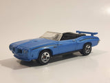 2008 Hot Wheels '70 Pontiac GTO Convertible Metallic Light Blue Die Cast Toy Car Vehicle