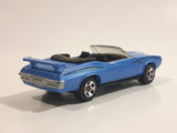 2008 Hot Wheels '70 Pontiac GTO Convertible Metallic Light Blue Die Cast Toy Car Vehicle