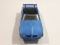 2008 Hot Wheels '70 Pontiac GTO Convertible Metallic Light Blue Die Cast Toy Car Vehicle